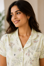 Sage Whisper PJ & Shorts Set