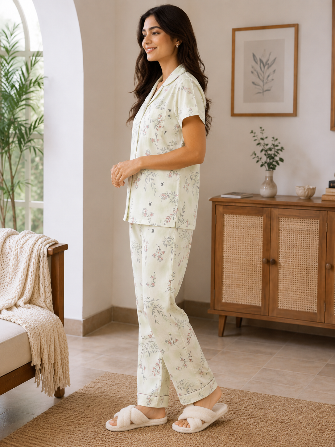 Sage Whisper PJ & Shorts Set