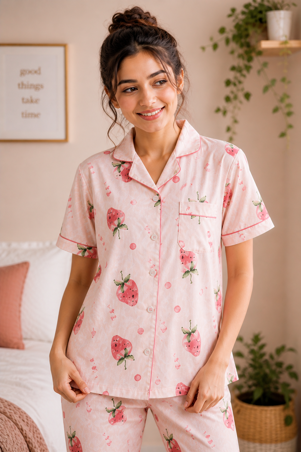 Strawberry Milk PJ Set