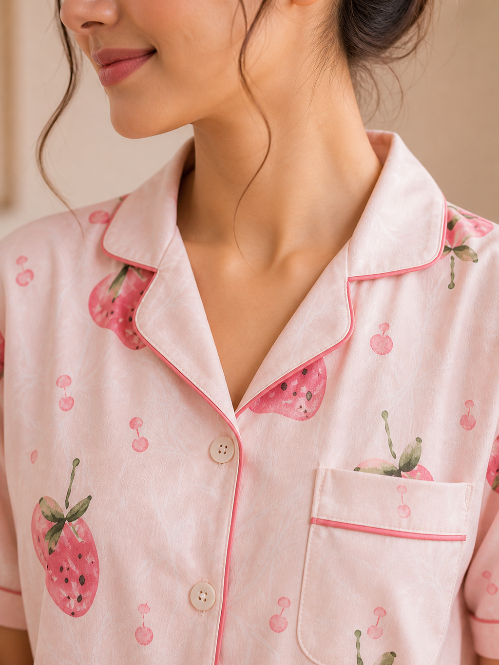 Strawberry Milk PJ Set