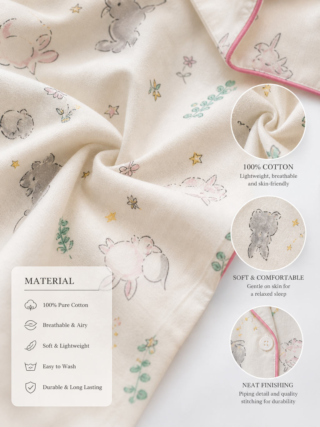 Cloud Bunny PJ Set
