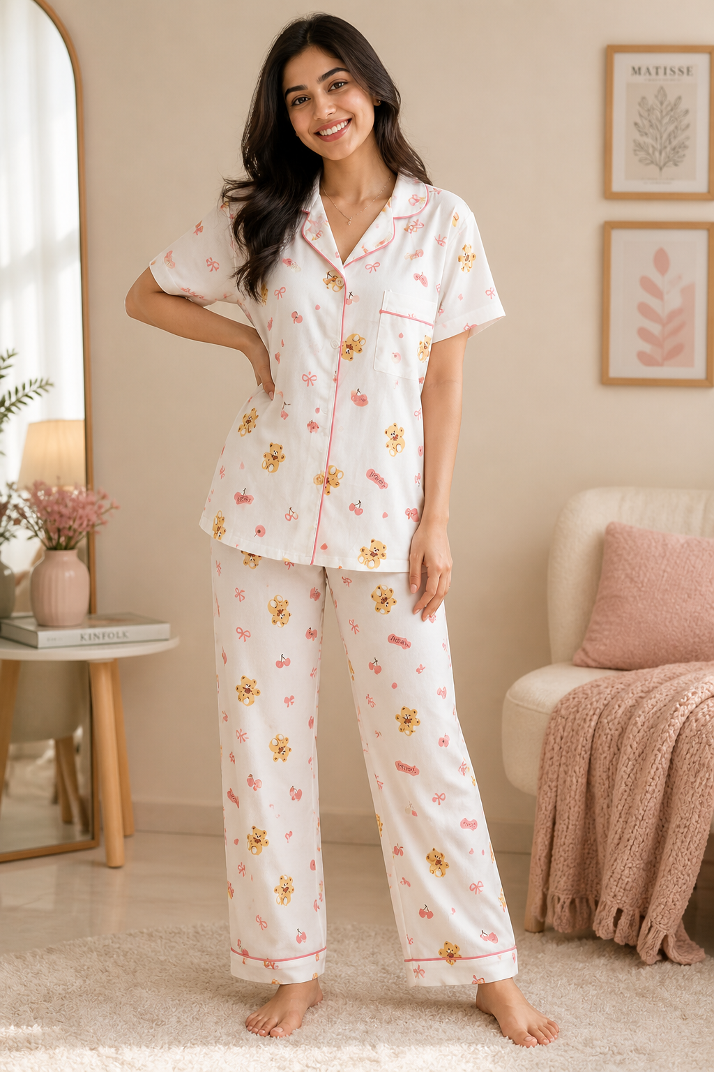 Main Character Teddy PJ Set