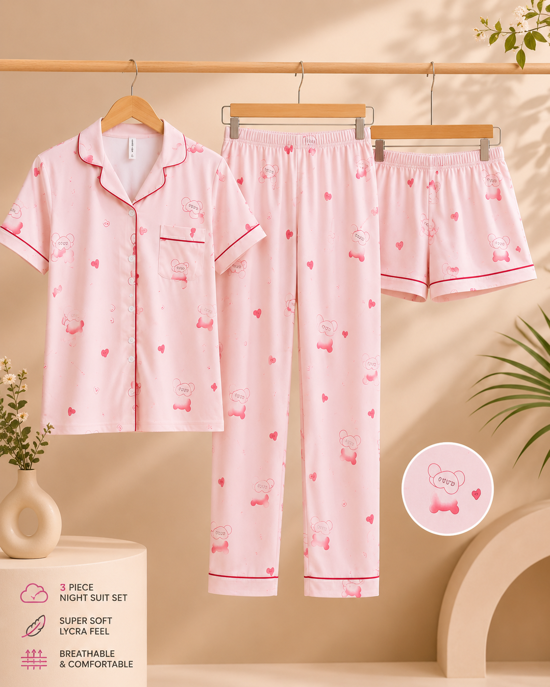 Luna PJ & Shorts Set