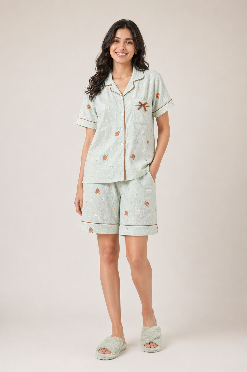 Cherry Tomato Shorts Set