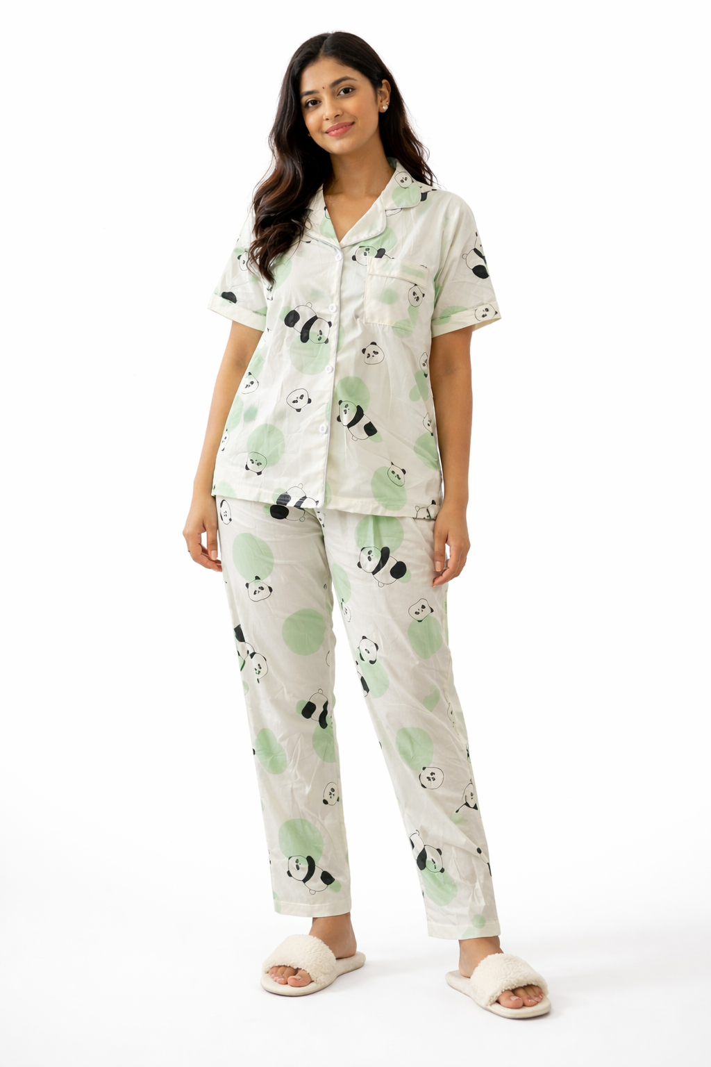 Green Panda PJ Set