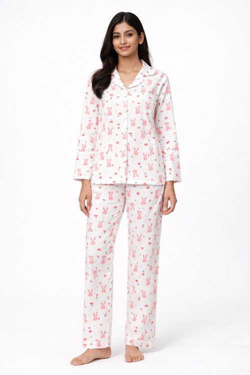 Blush Bunny PJ Set