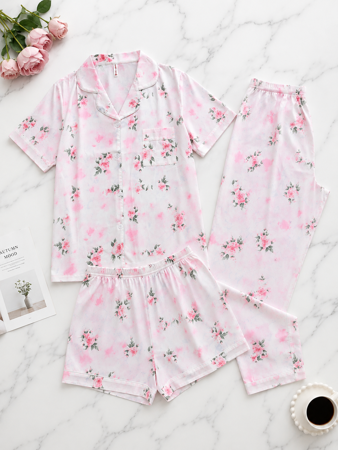 Rosalie PJ & Shorts Set
