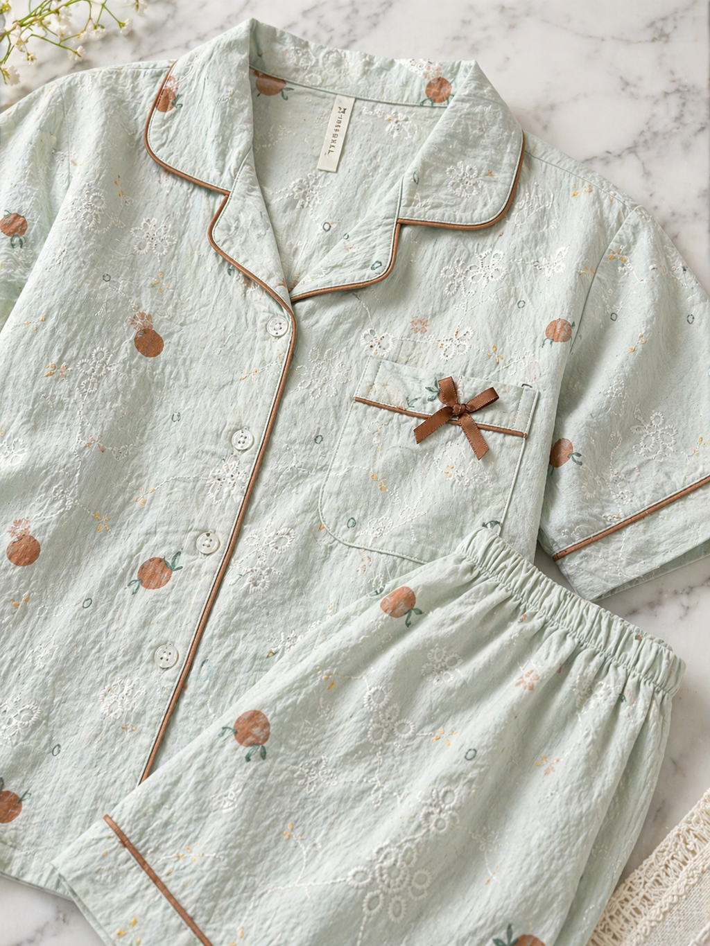 Cherry Tomato Shorts Set