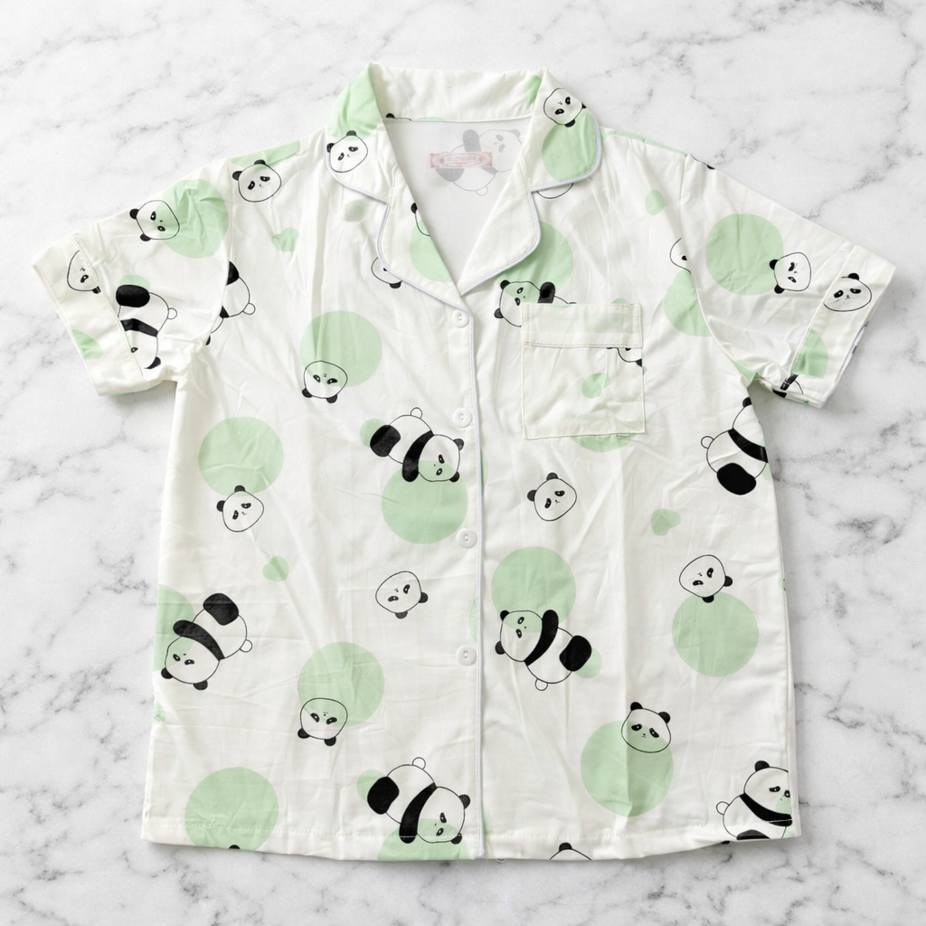 Green Panda PJ Set