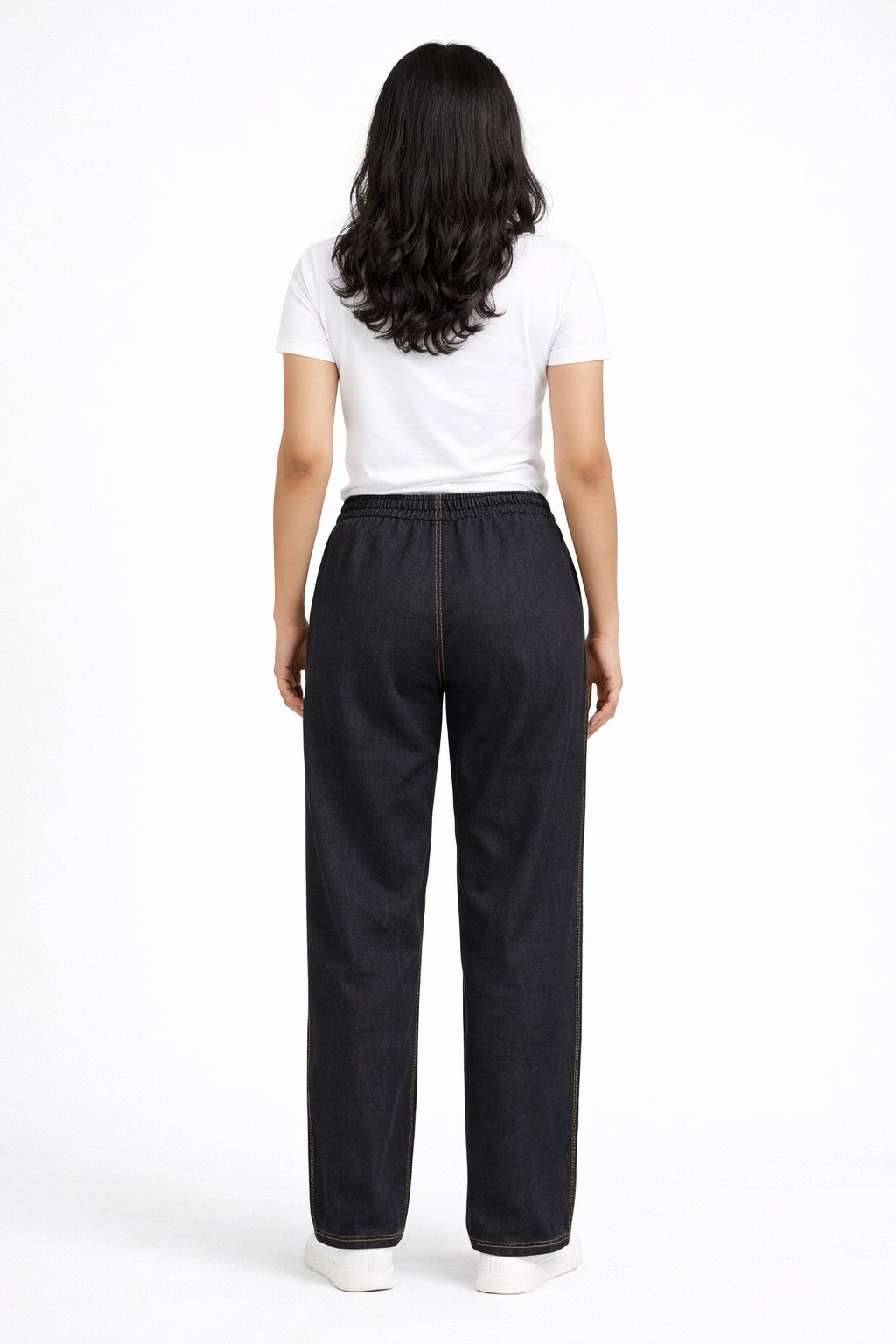 Fleece Denim Pants