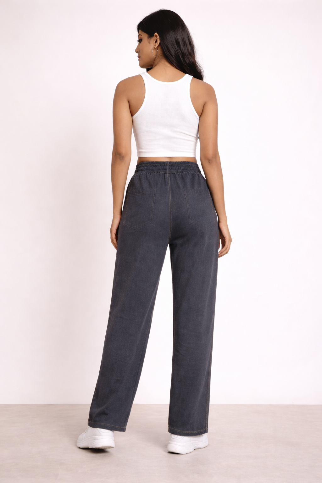 Fleece Denim Pants