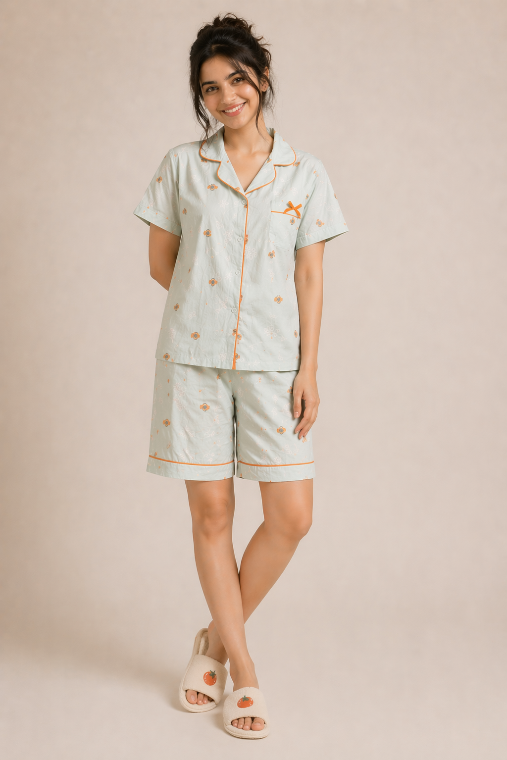 Cherry Tomato Shorts Set